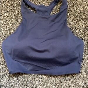 Under Armour High Neck Navy Sports Bra